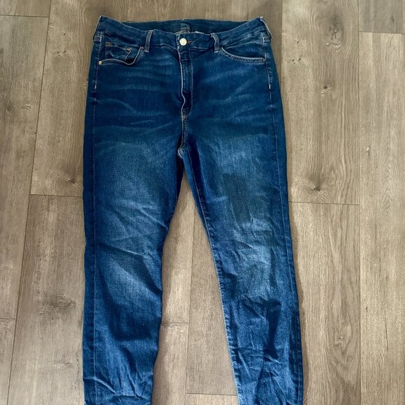 &Denim Super Skinny Jeans | High Waist | Ankle Length | Size 18 - Picture 1 of 5